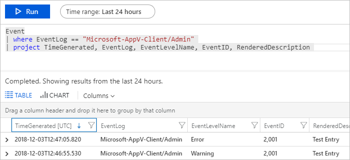 Search for Custom Event Log Entries