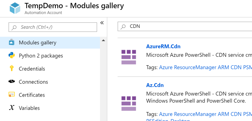 Azure Automation Module